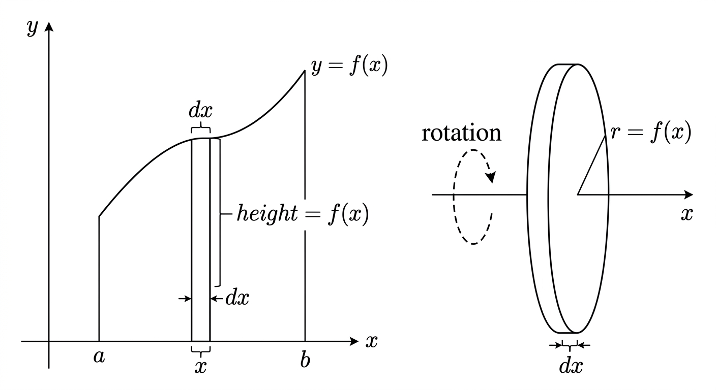 Mika solid of revolution diagram using the disk method